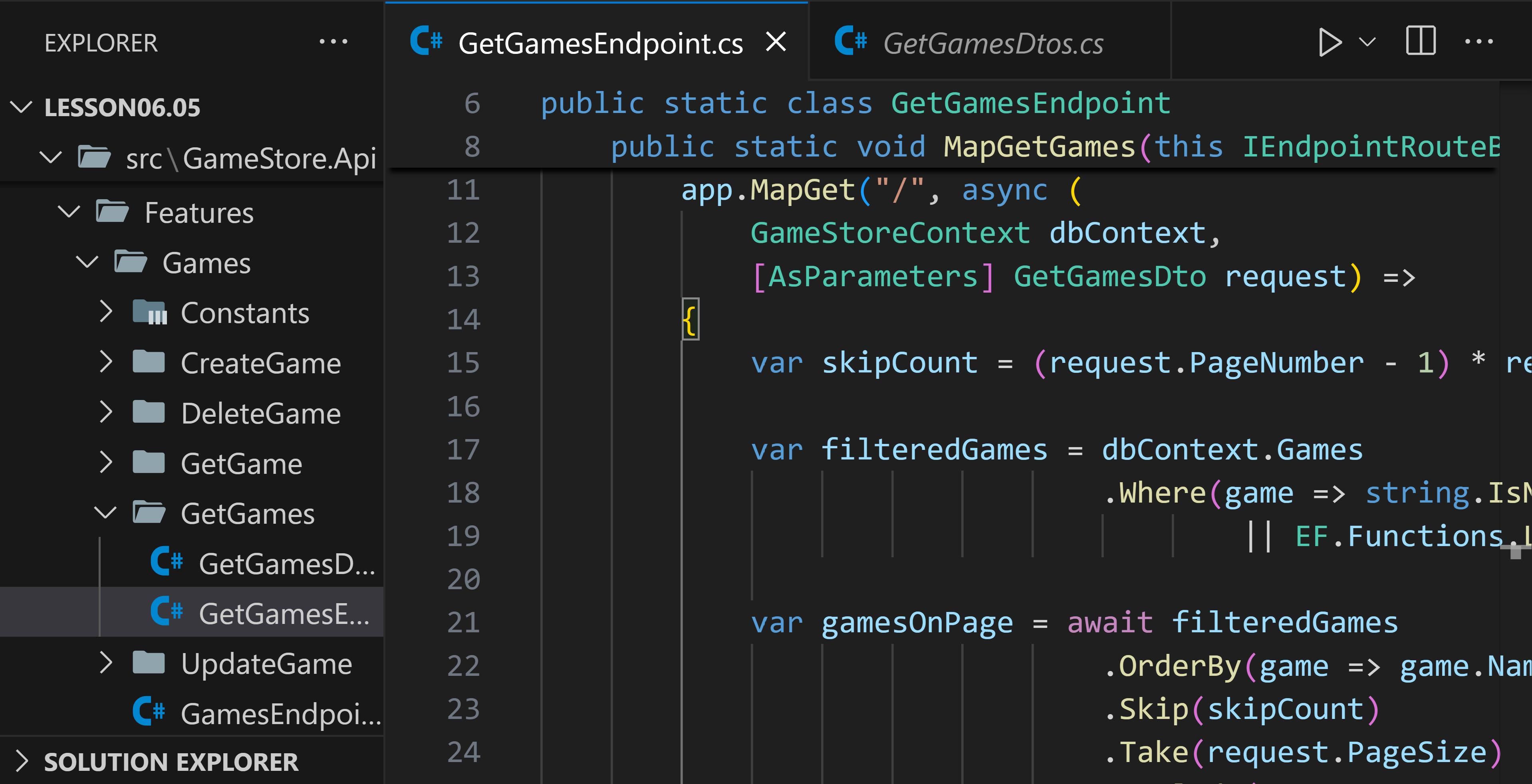 Pagination and Search